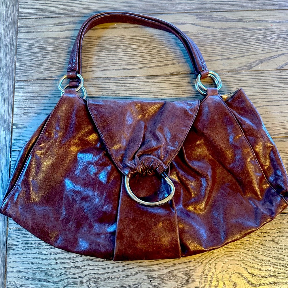HOBO International Brown Leather Shoulder Bag Purse